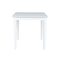 International Concepts Square Solid Wood Top Table, Dining Height, White, 30 W, 30 L, 30 in H, Wood, White K08-3030-30S - alternate 2
